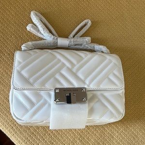 Michael Kors Peyton Optic white shoulder bag. NWT